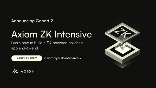 Announcing Cohort 2 of the Axiom ZK Intensive